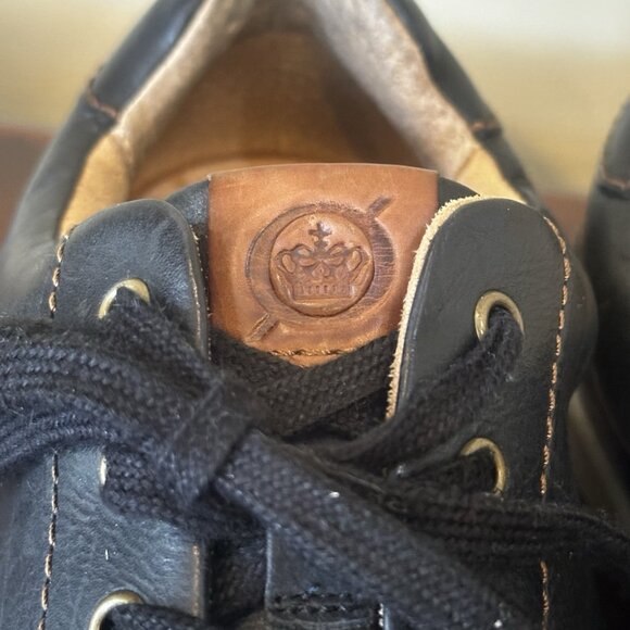 Born Mens Allegheny II Sneaker Size 10.5M Black Leather Casual Lace Up Shoe Low - Picture 12 of 13